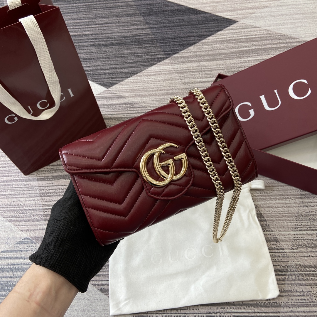 Gucci GG Marmont wallet on chain 837745