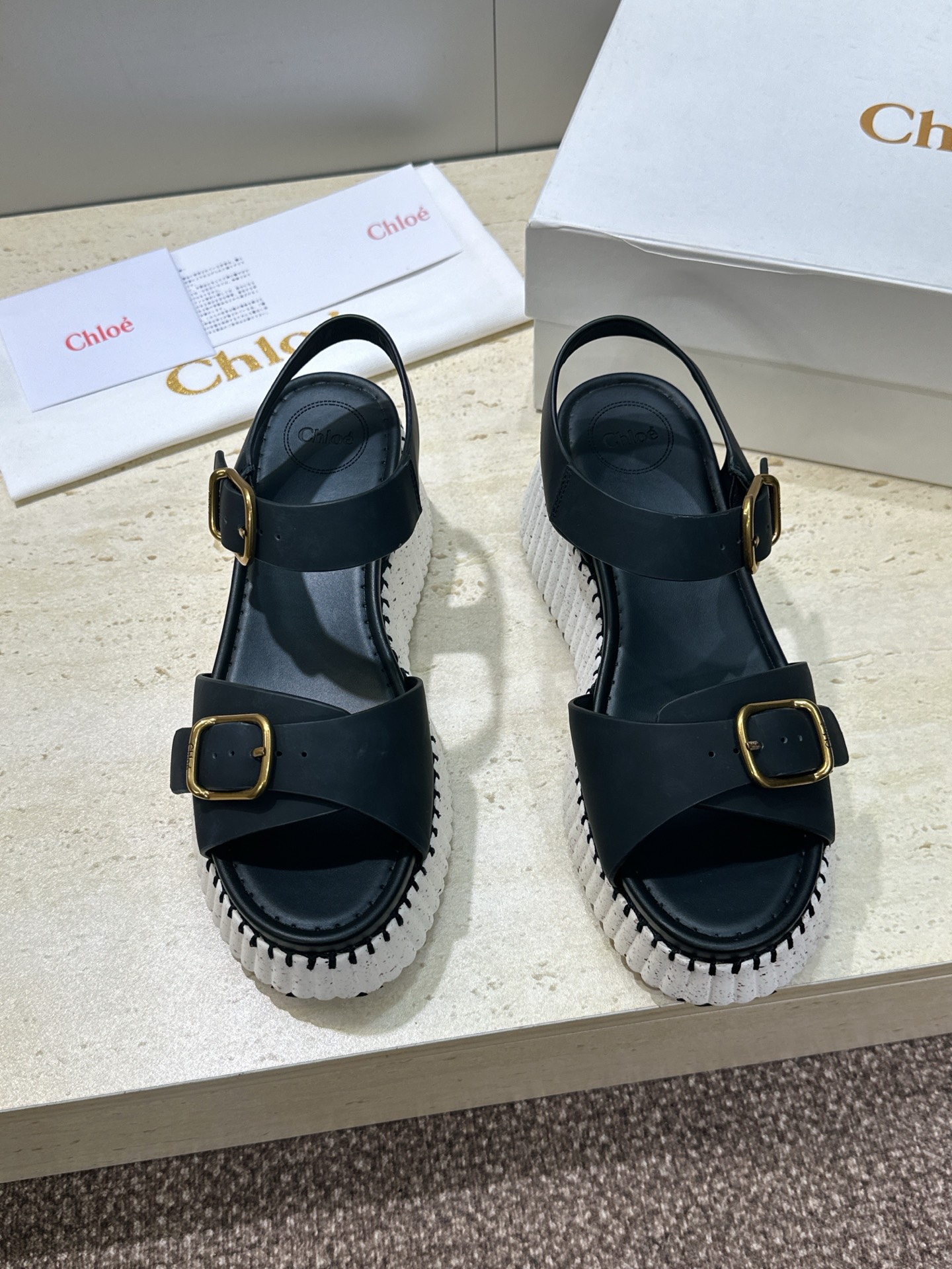 Chloe Nama Wedge Sandal