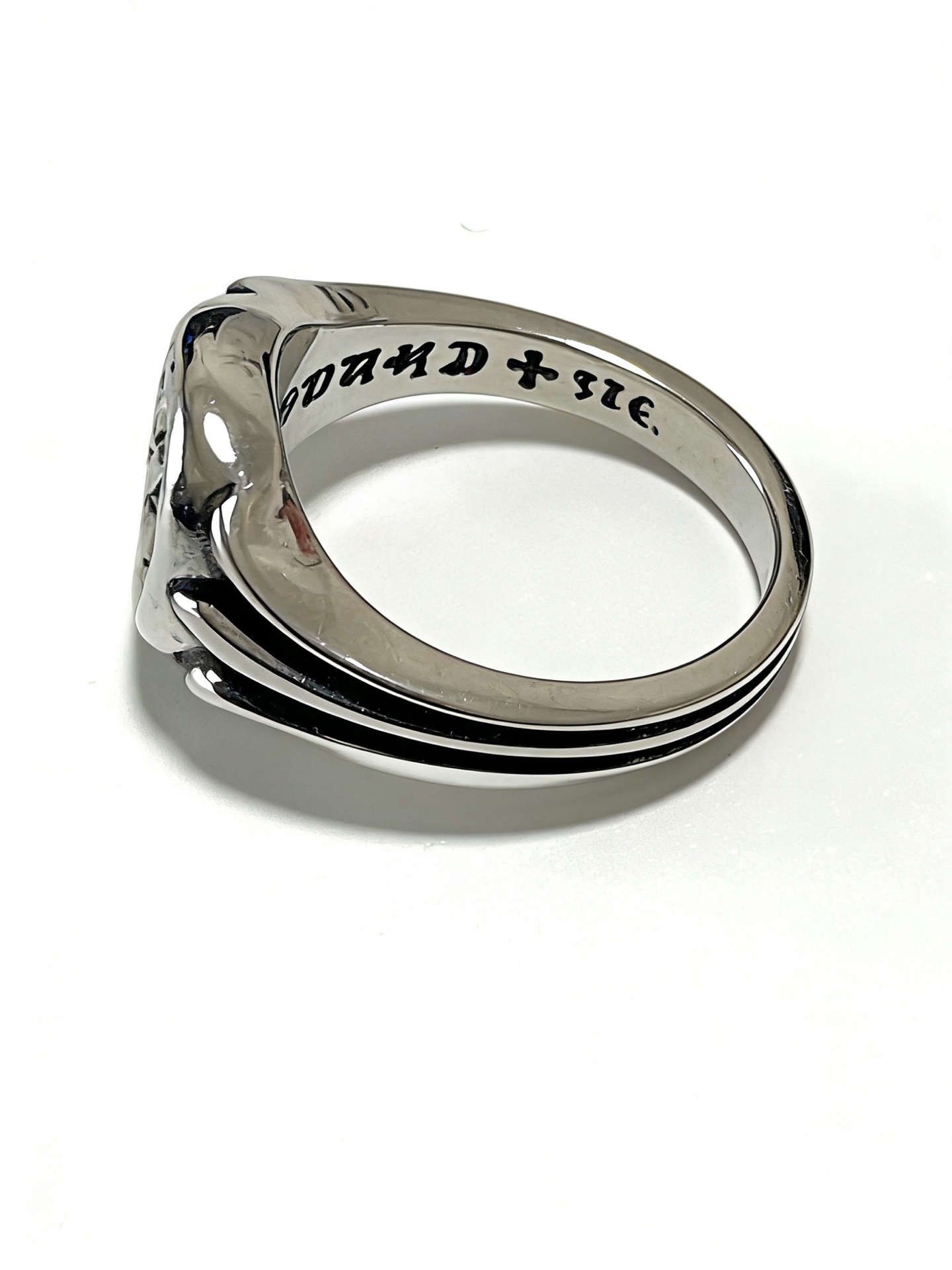 Chrome Hearts Oxidized Silver Unisex Ring
