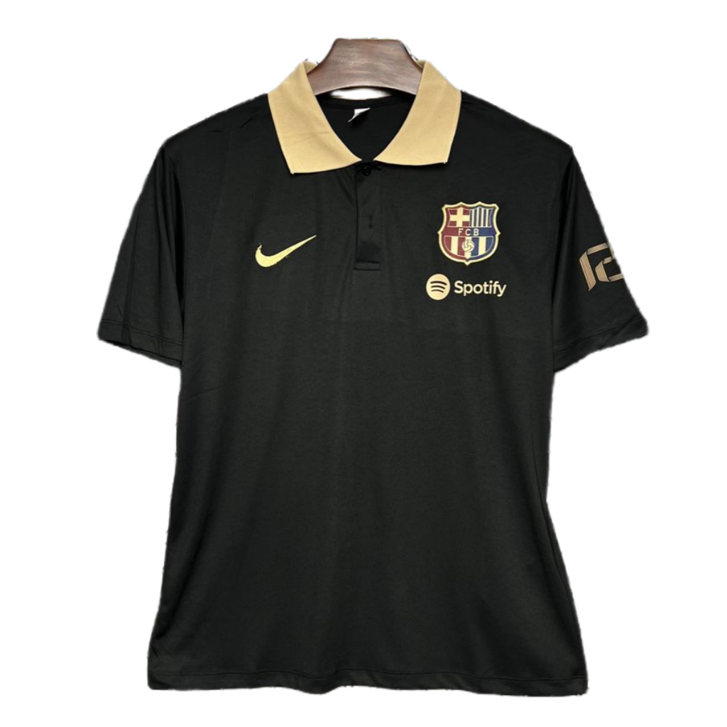 24-25 Barcelona Black POLO Shirt | Soc Jersey - Premium Football Jersey