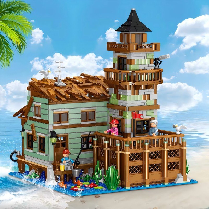 QunLong 00981 - Fishing Village Cabin(Mini Block)