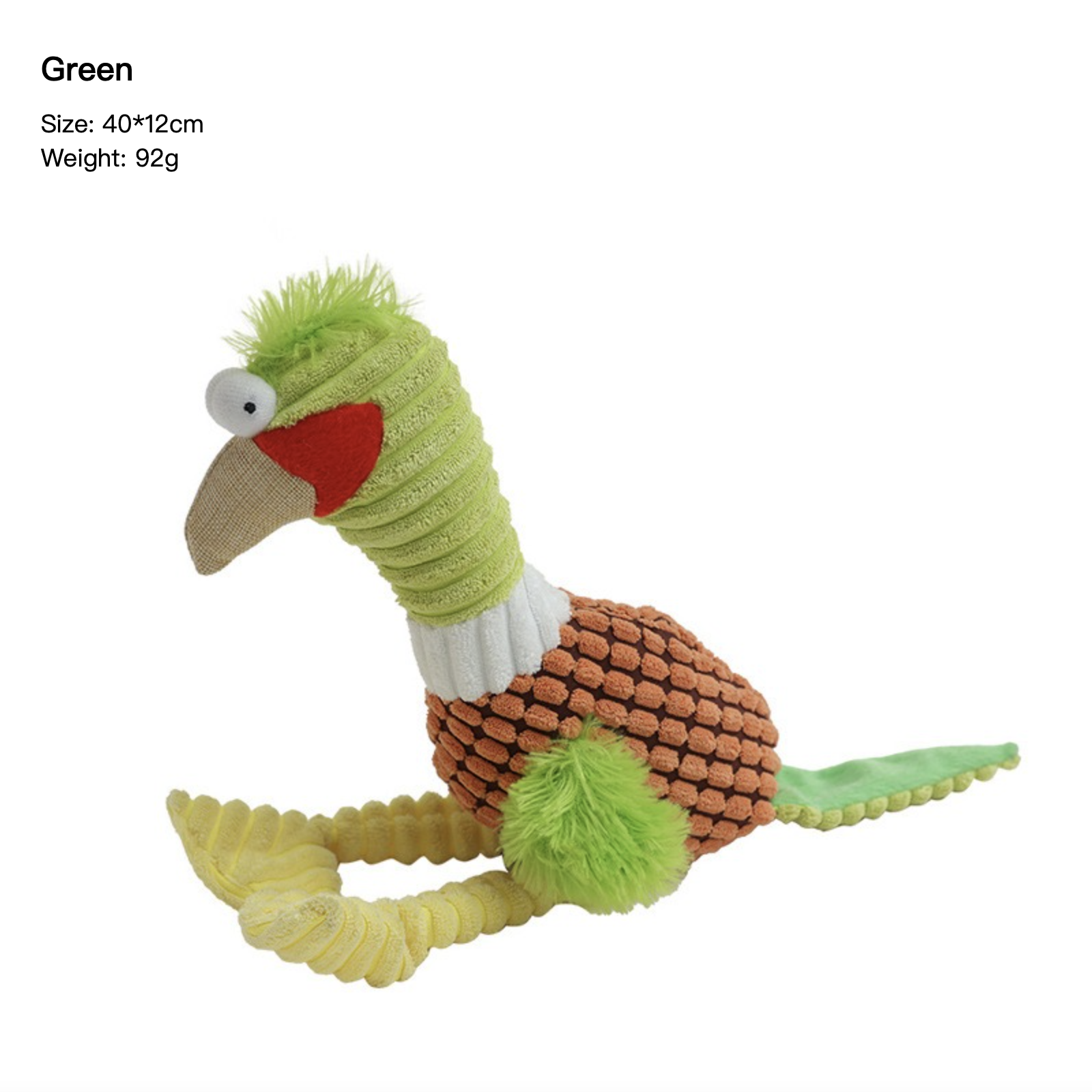 Colorful Squeaky Dog Toy Screaming Chicken Teeth Cleaning Teeth Grinding Blue/Green/Black