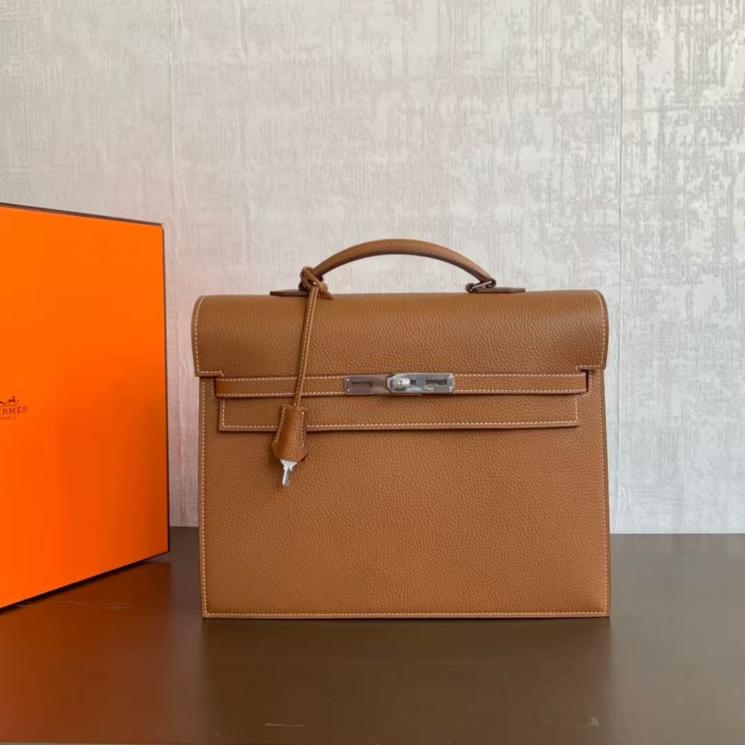 Hermes Kelly briefcase men's bag