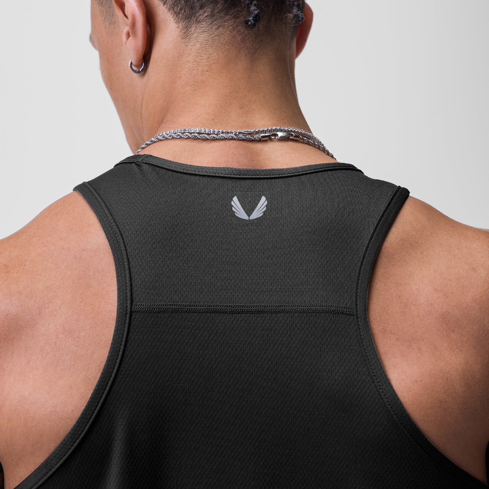 0754. AeroSilver Training Singlet - Black