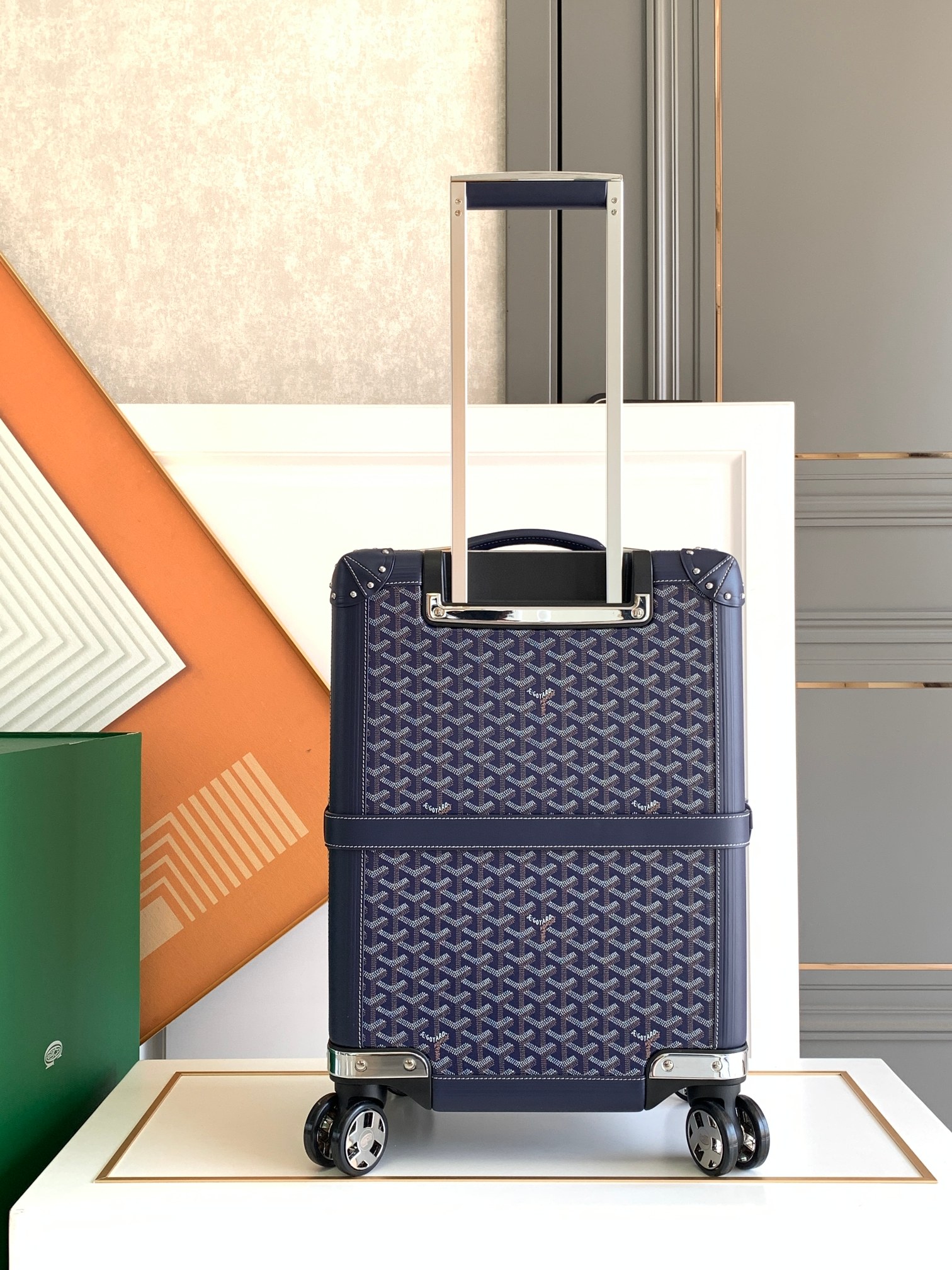 ‌Goyard‌ classic print trolley case