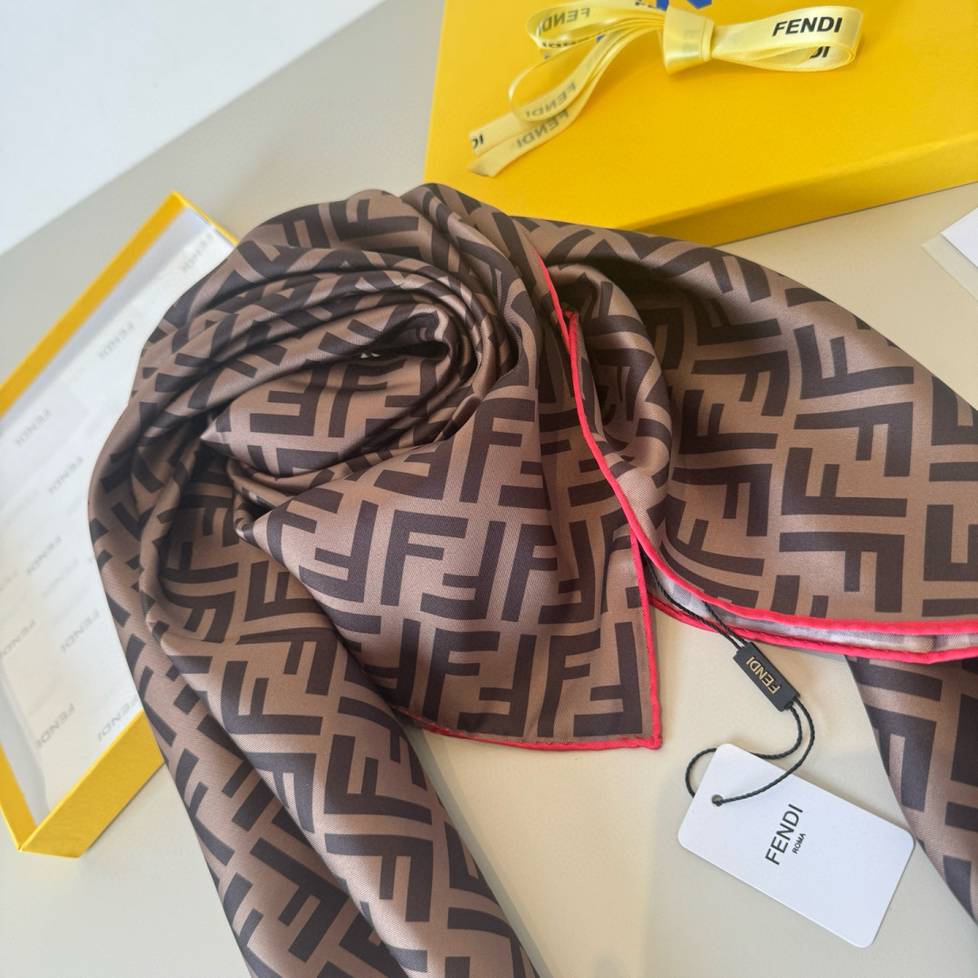 Fendi FF Silk square scarf 90