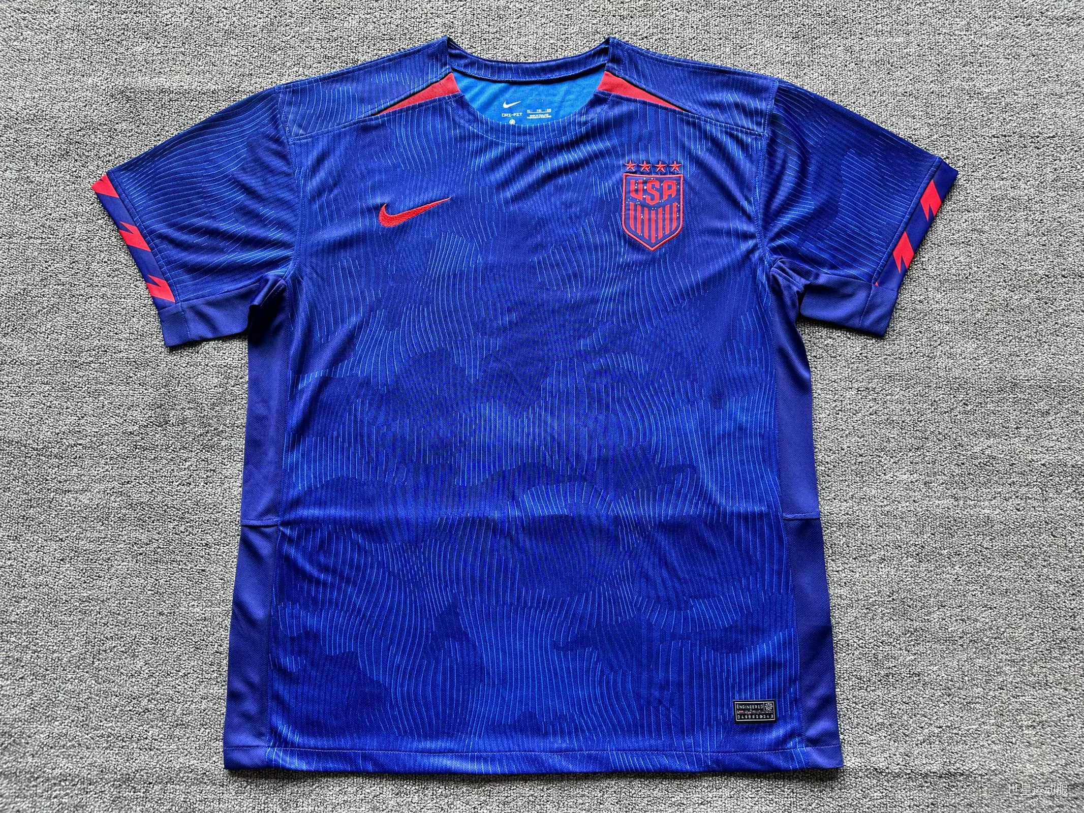 2023 America Away Blue Football Shirt 1:1 Thai Quality