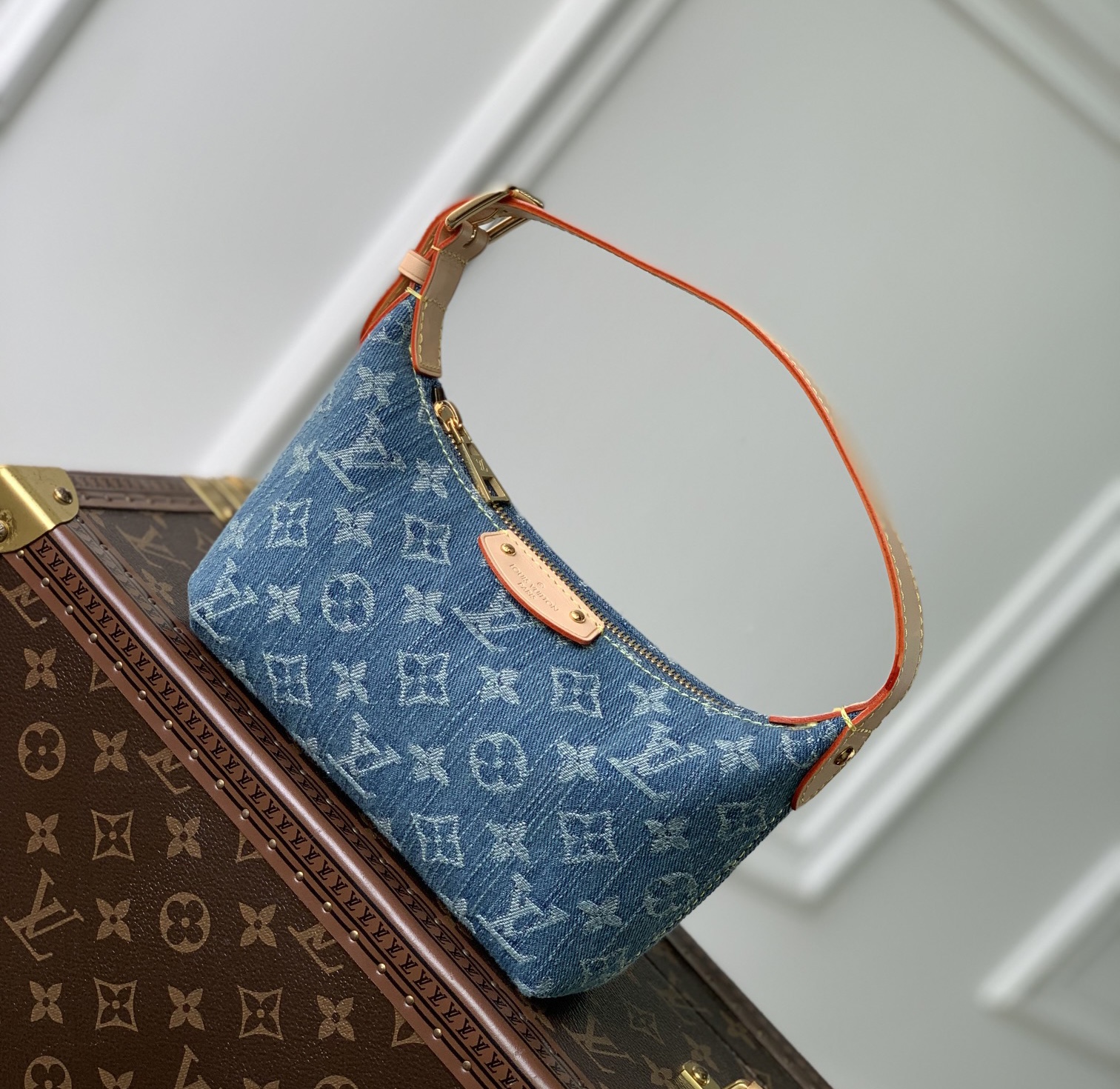 Louis Vuitton LV HILLS POCHETTE Denim Handbag