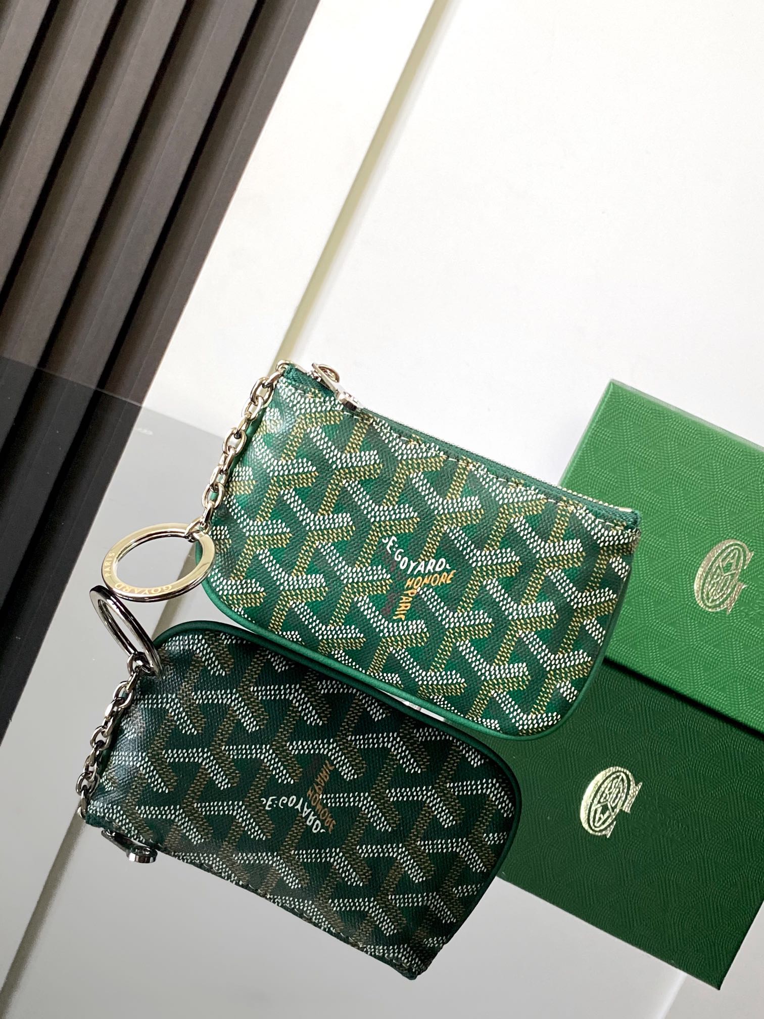 Goyard Sénat Nano Key Pouch-Green