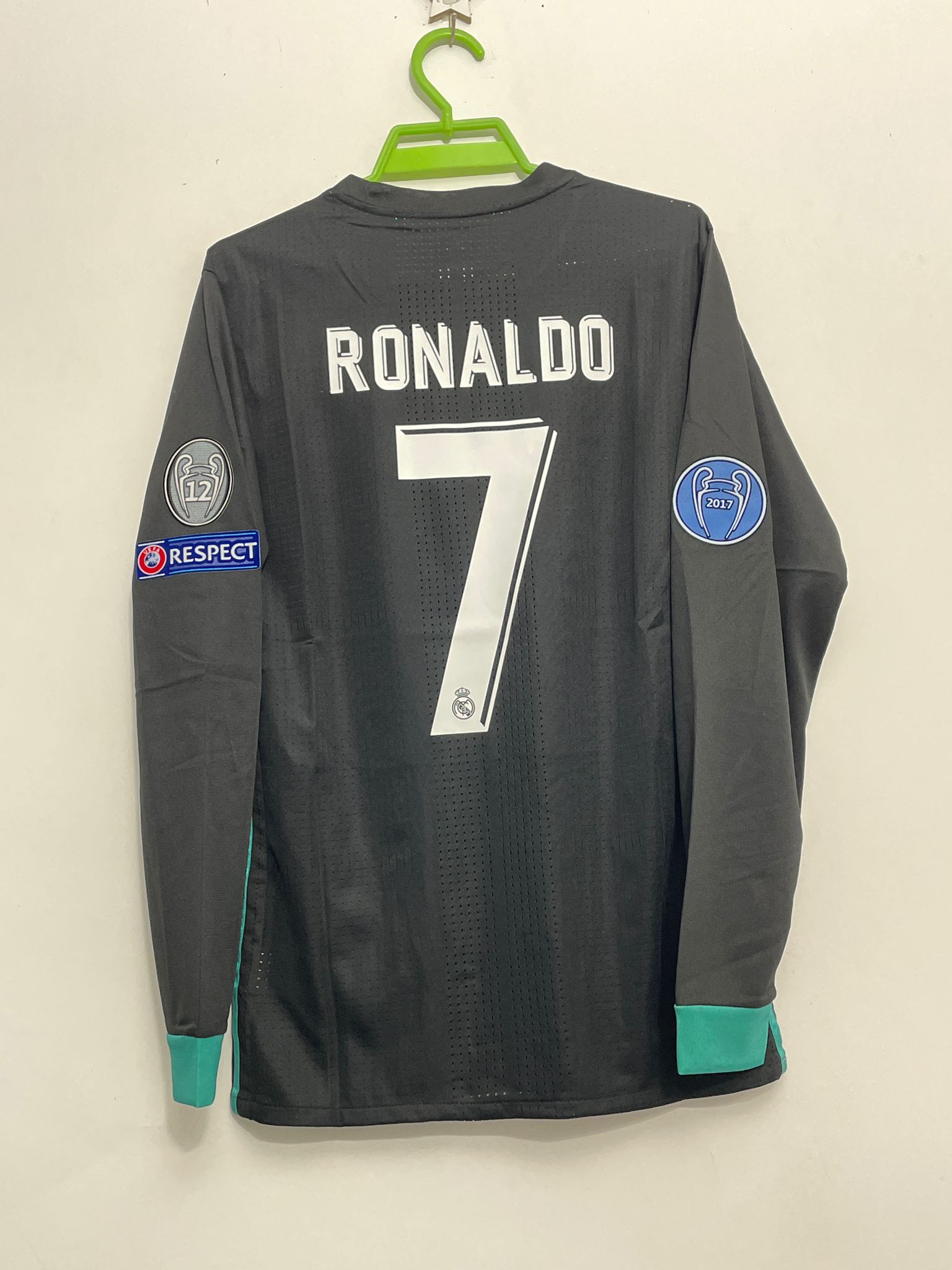 Player Version  Real Mαdrid 2017/18 Away Masculino Long Sleeves S-2XL