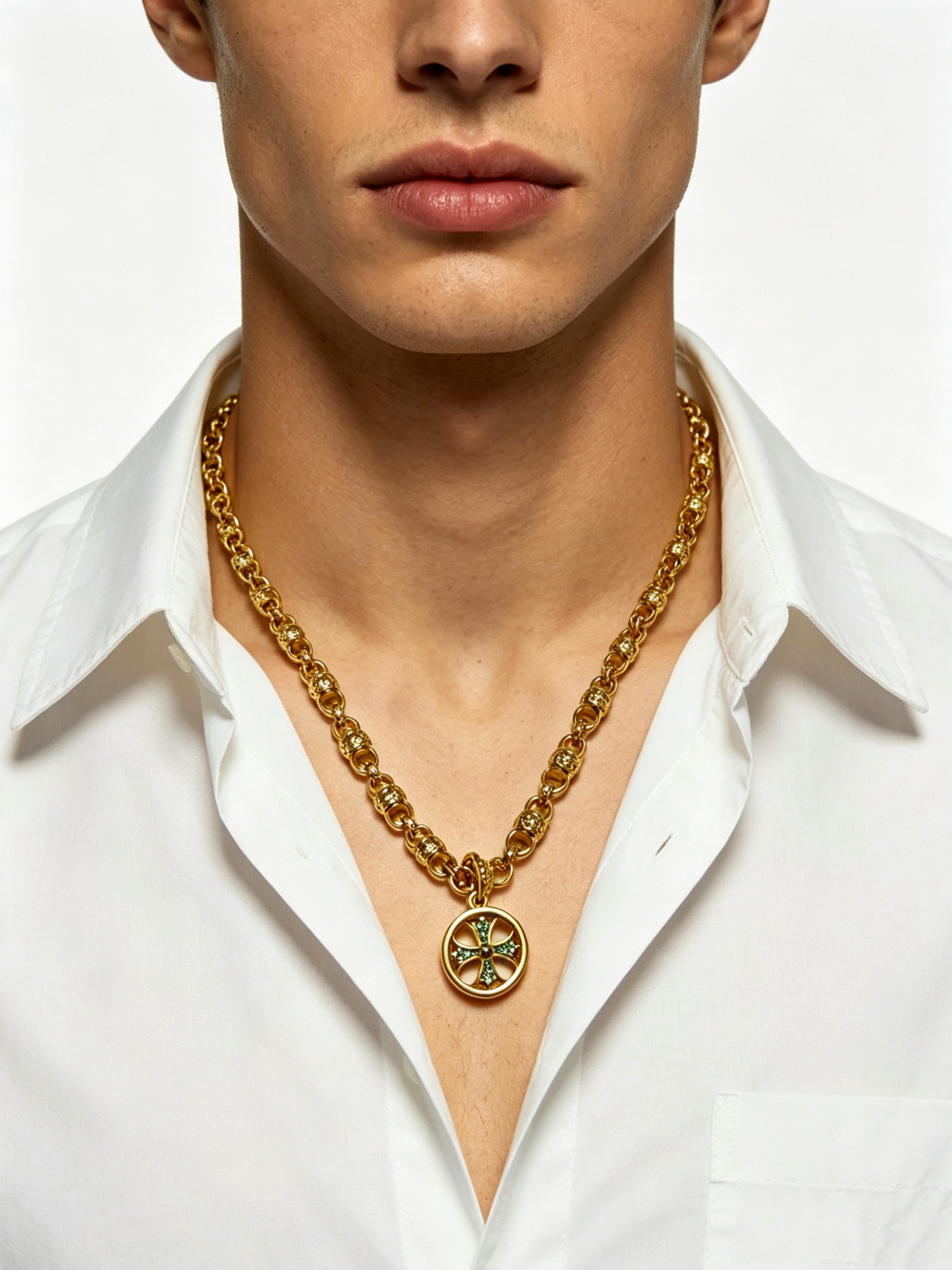 Chrome Hearts Gold Necklace 60cm