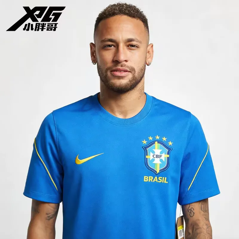 2026-27  Brazil Training Levver Blue Fans Football Shirt 1:1 Thai Quality