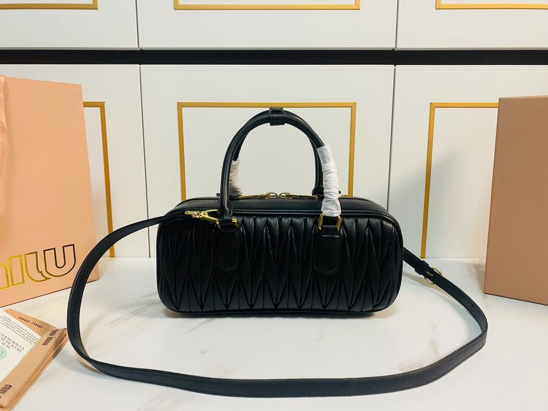 Miumiu Arcadie matelassé nappa leather bag