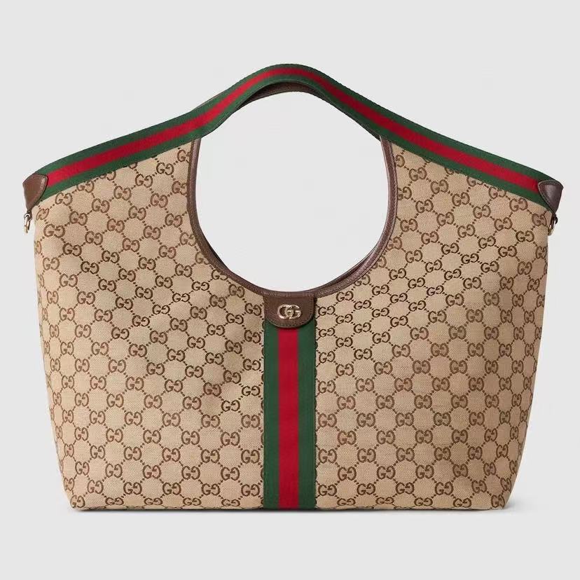 Gucci GG Giglio Large Supreme Canvas Tote Bag