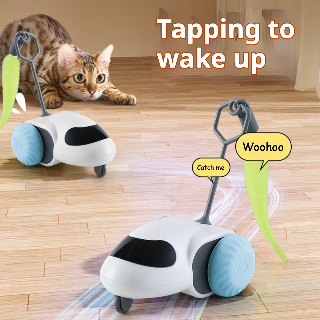 Smart Gravity Running Car Remote Control Electric Interactive Cat Toys