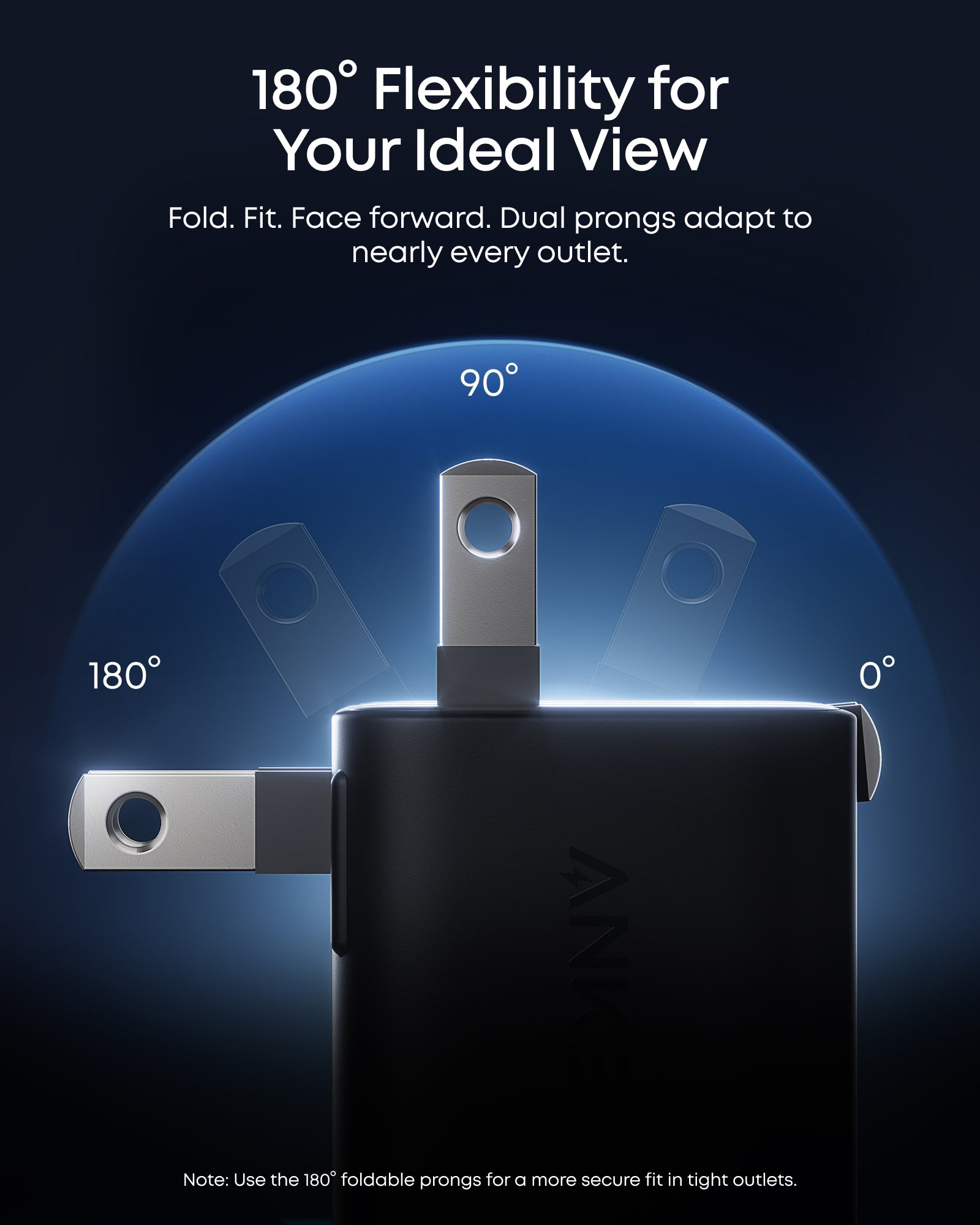 Anker Nano Charger (45W,Smart Display, 180°Foldable)