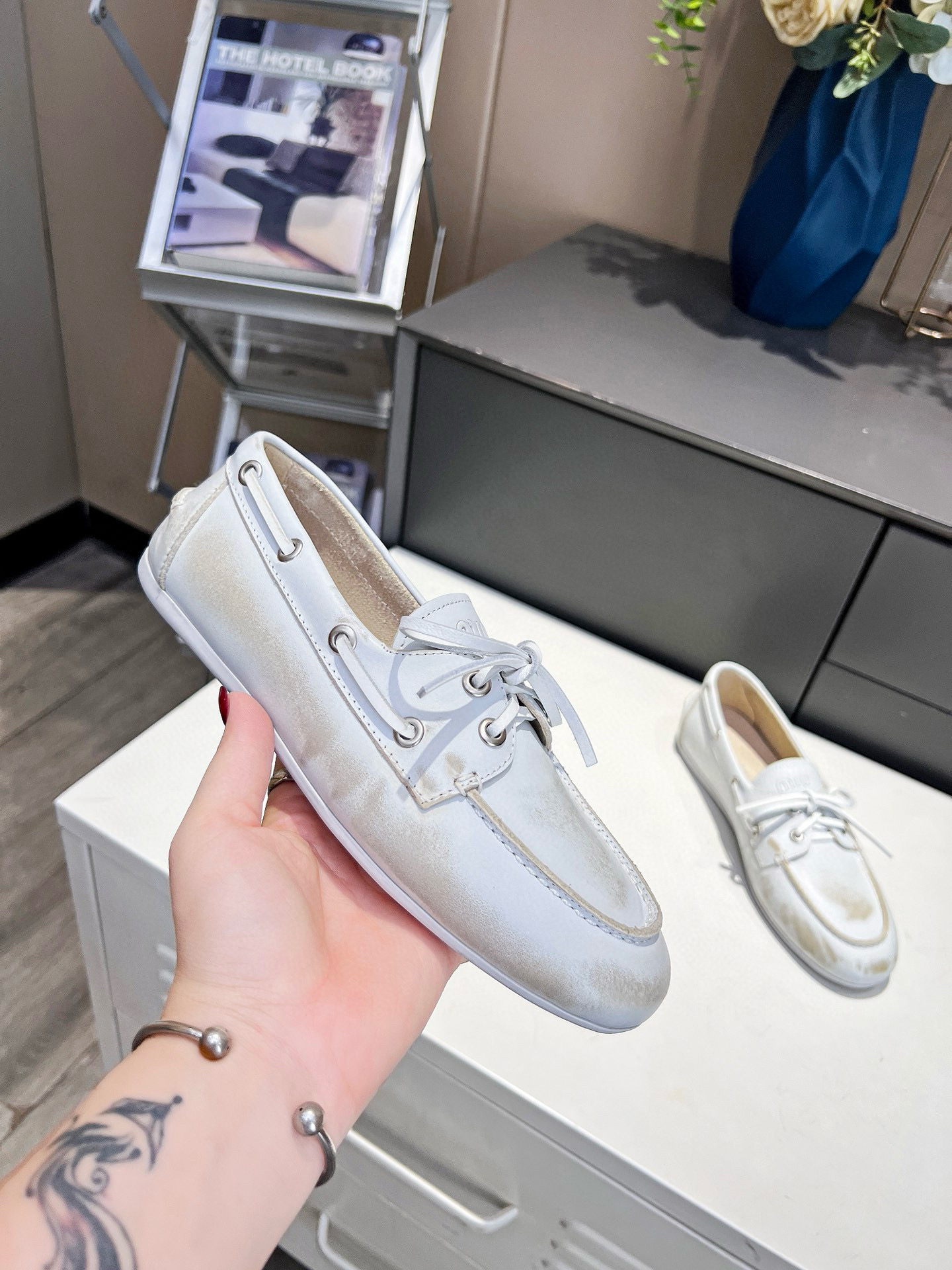 Miu Miu Leather loafer
