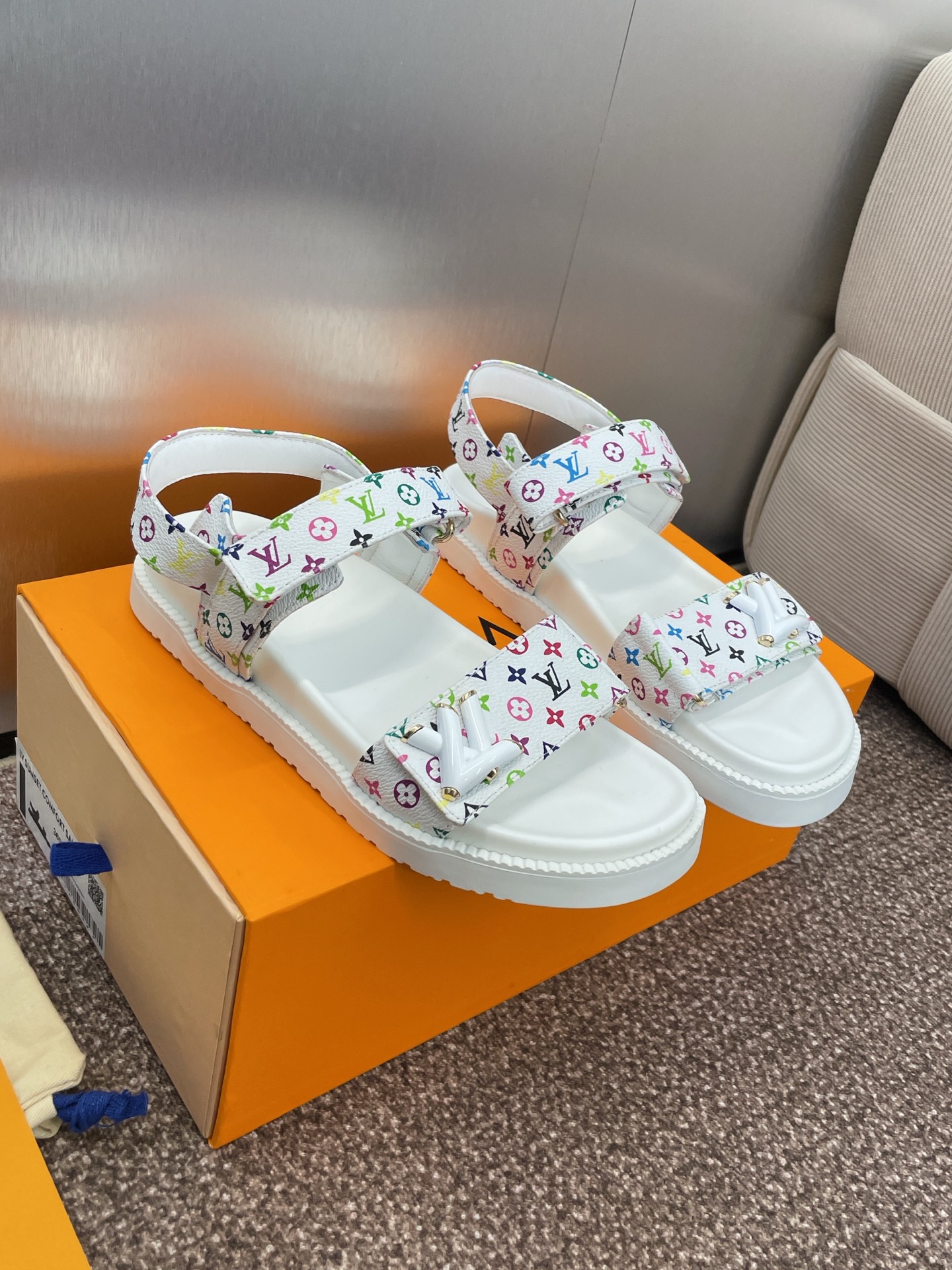 LV Monogram Multicolored Sandals