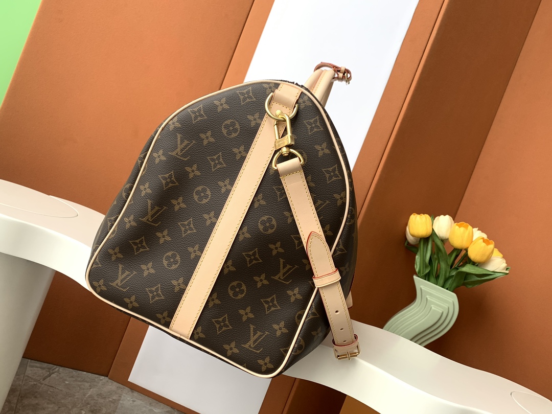 LV Travel Bag M41414 iconic Keepall 55 Bandoulière
