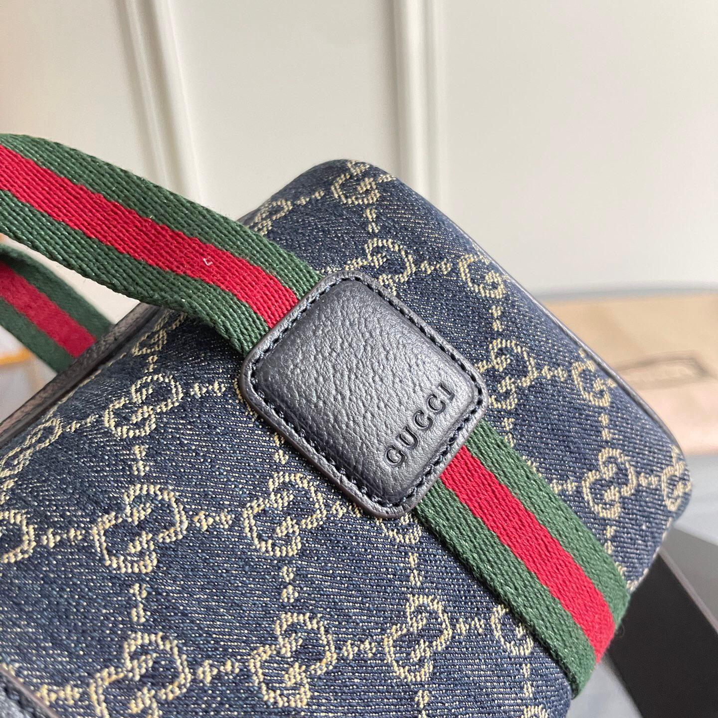 GUCCI Bags Variation navy and white GG denim