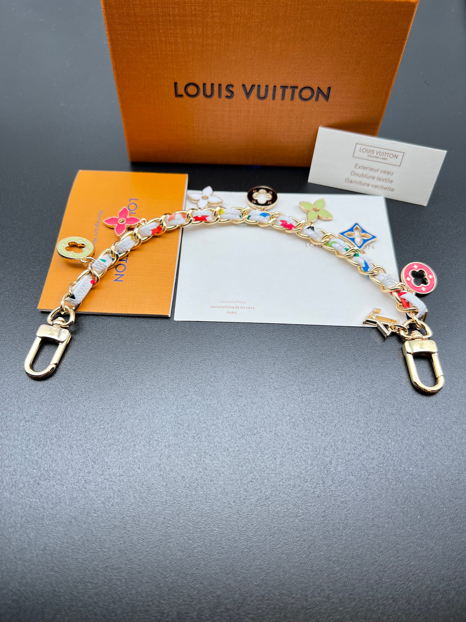 LV Multicolored Key chain