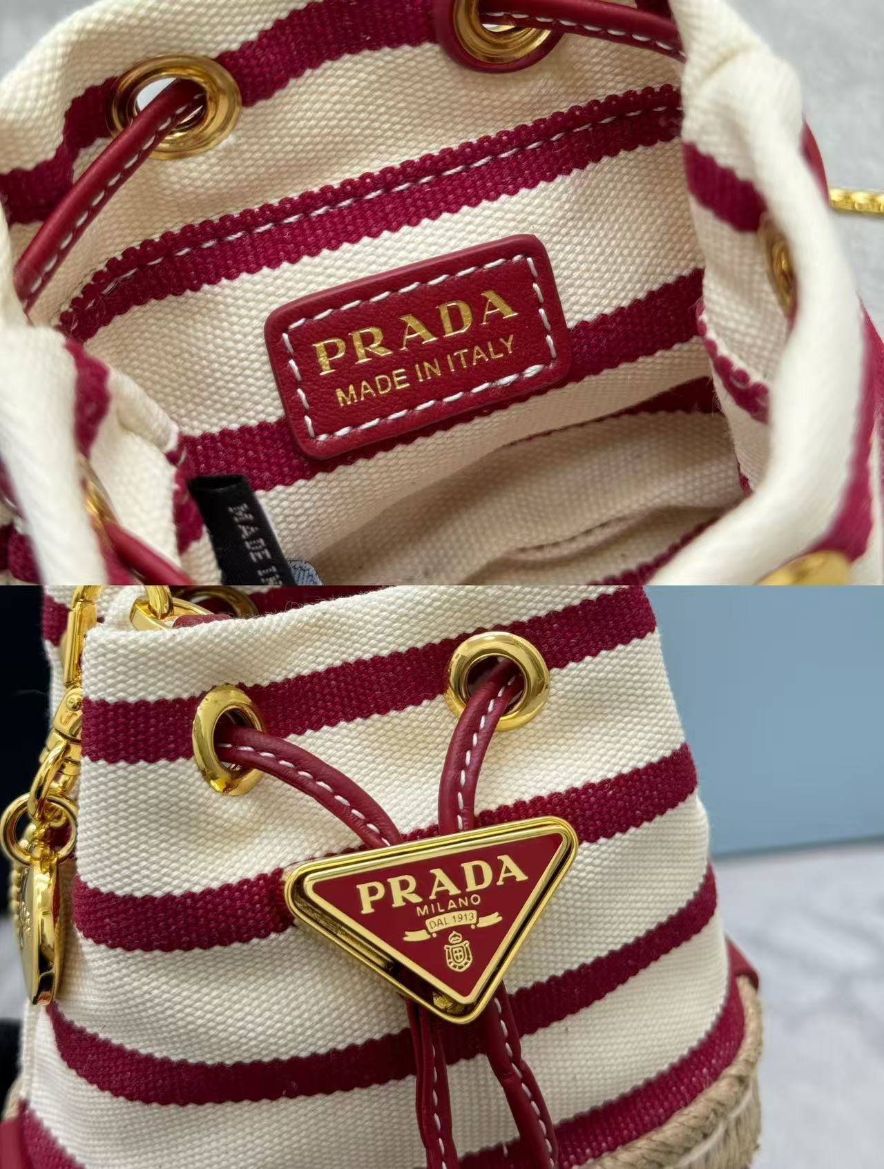 Prada mini bucket bag crossbody bag