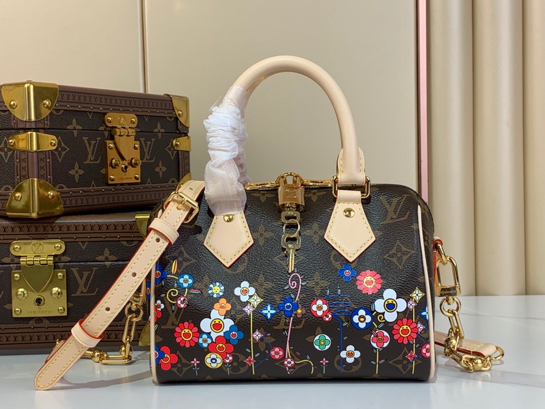 Louis Vuitton  SPEEDY BANDOULIÈRE 20 handbag m46234 M14175 sunflower