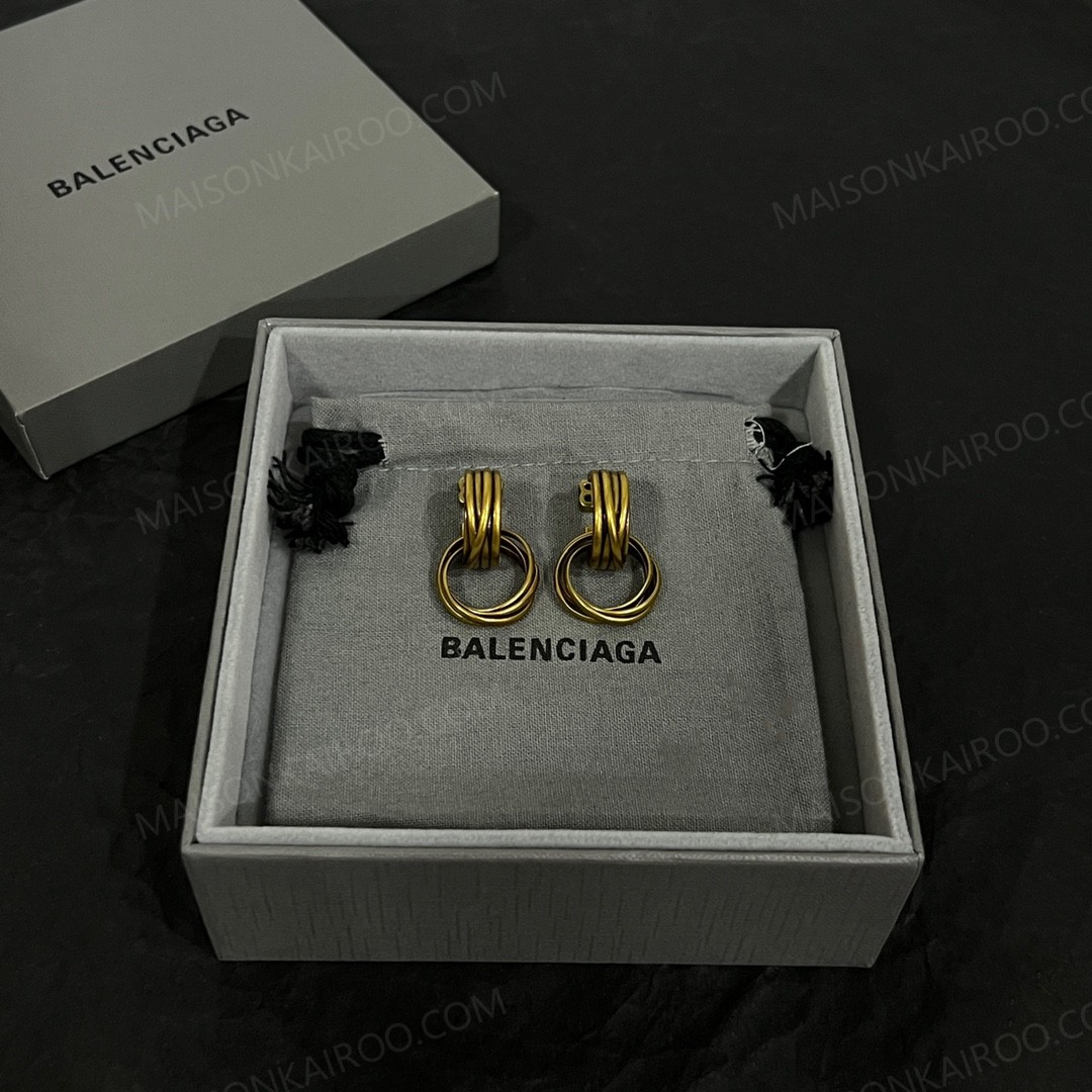 Balenciaga Multi-loop Layered Earrings - KAIROO