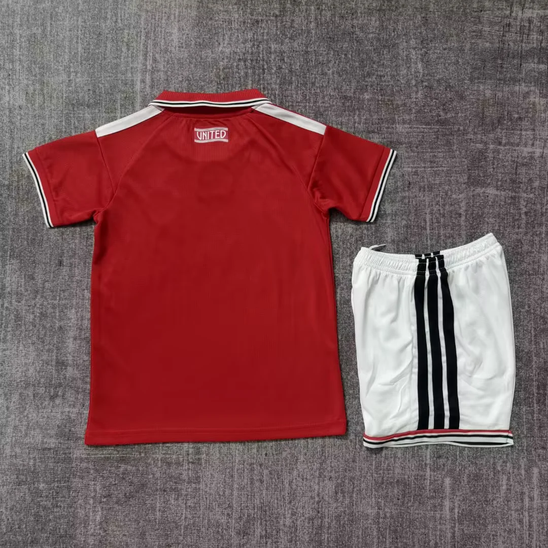 2026-27 Manchester Home Red Football Shirt 1:1 Thai Quality Kids Size