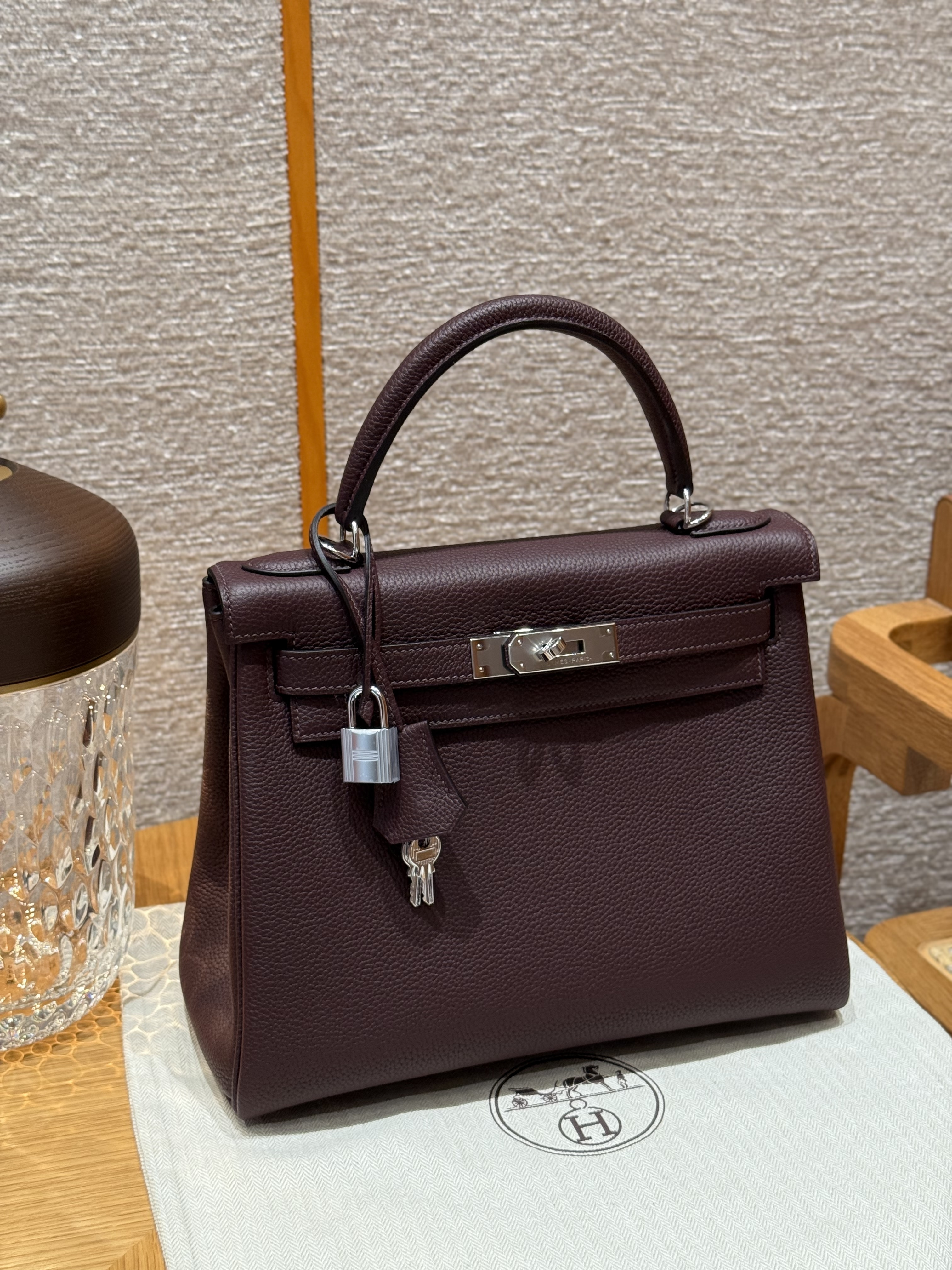 Hermes Rouge SellierTogo Kelly 28