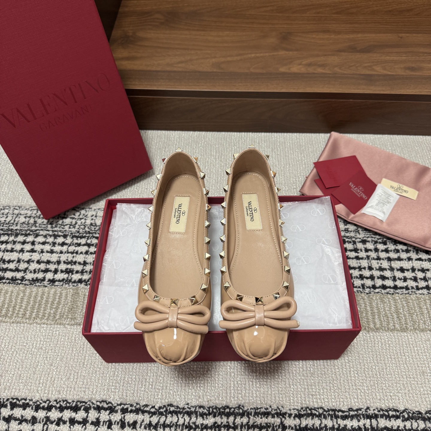 Valentino Rockstud Ballet Flat
