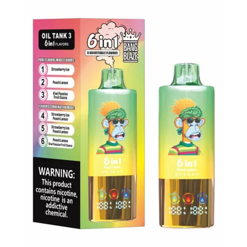 Bang Blaze 100K Disposable Vape 6 in 1 Flavors (5%, 100000 Puffs)