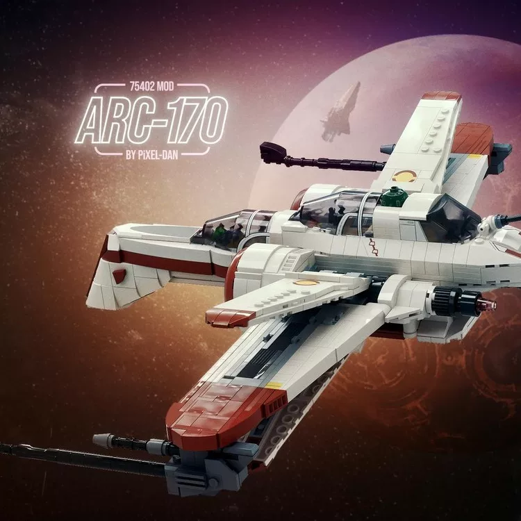 1145Pcs MOC 206151 ARC 170 Starfighter