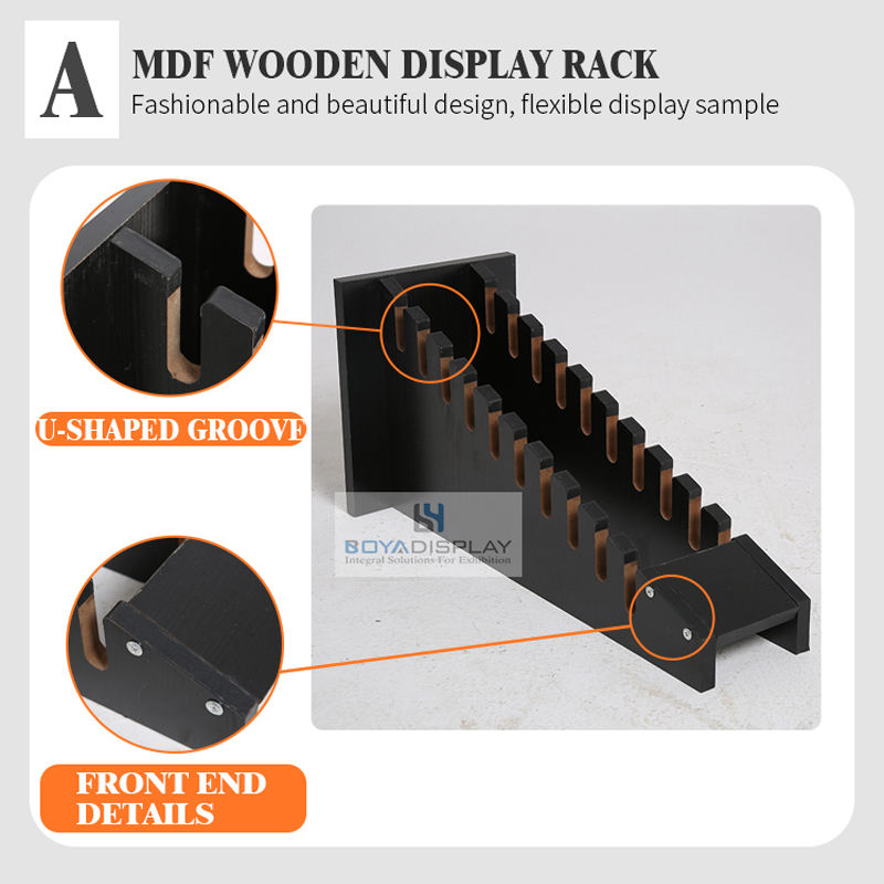 Boya Display Factory Direct Step Multi-Sheet Wood Flooring & Stone Exhibition Rack-Eco-Friendly for Modern Design