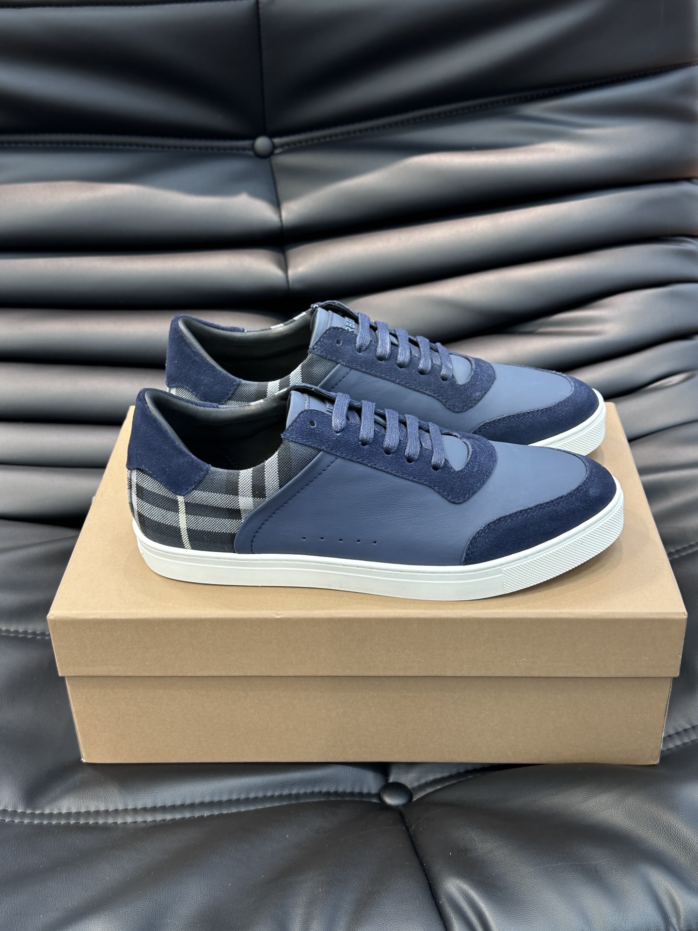 Burberry Check and Leather Men's Sneaker