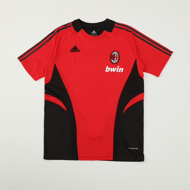 2008/09 AC Milan Retro Short Sleeves Training Jersey - Red