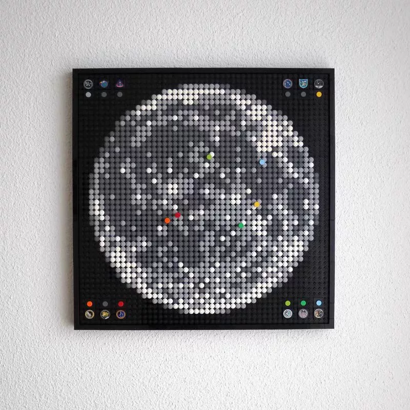MOC 88149 - Apollo Program Moon Landing Sites – Mosaic