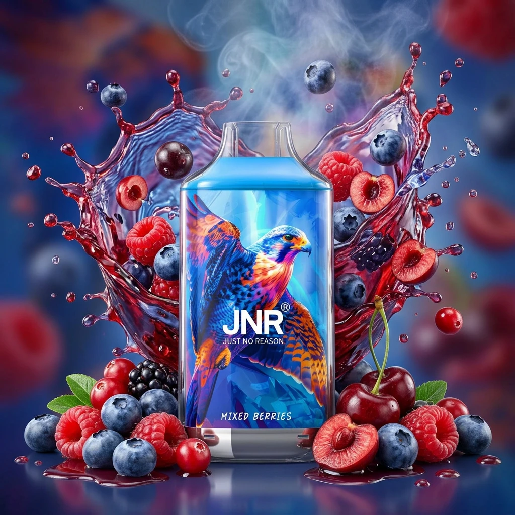 JNR Falcon 16K Rechargeable Disposable Vape – Mixed Berries