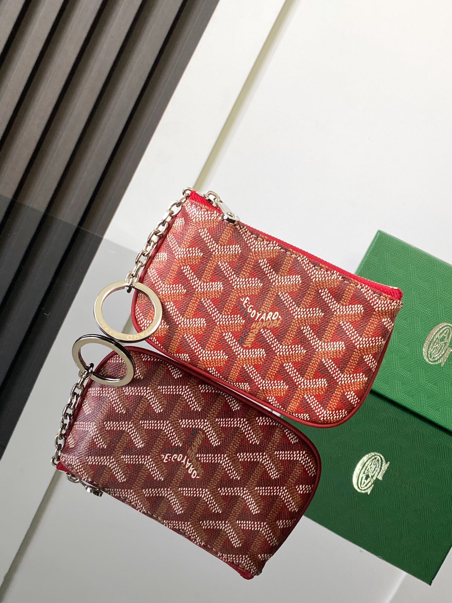 Goyard Sénat Nano Key Pouch-Red