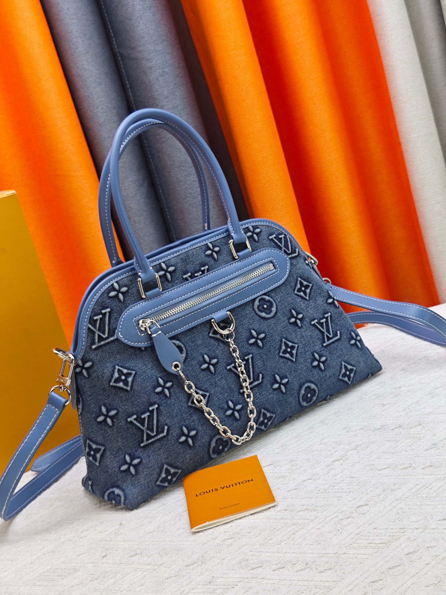 Louis Vuitton LV Tannin denim shell bag