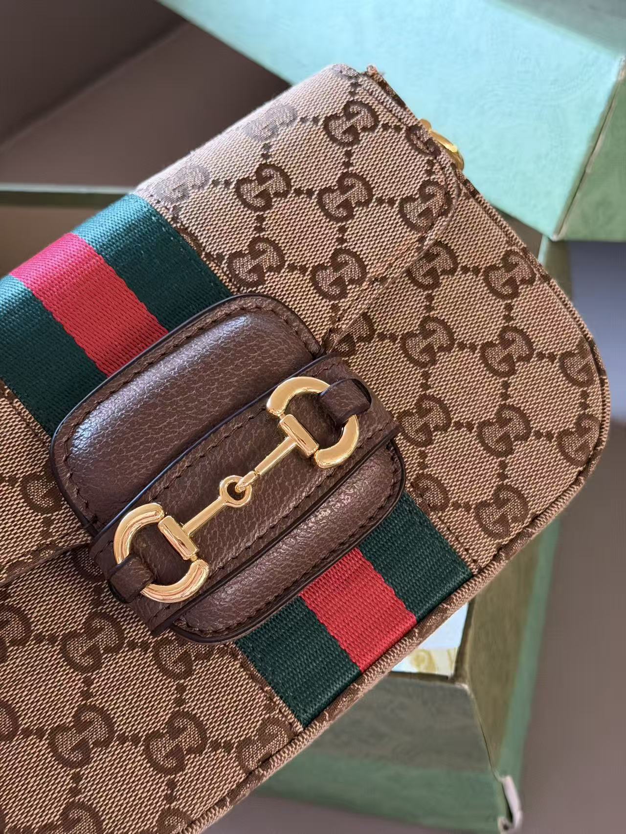 Gucci Small Canvas Saddle Bag