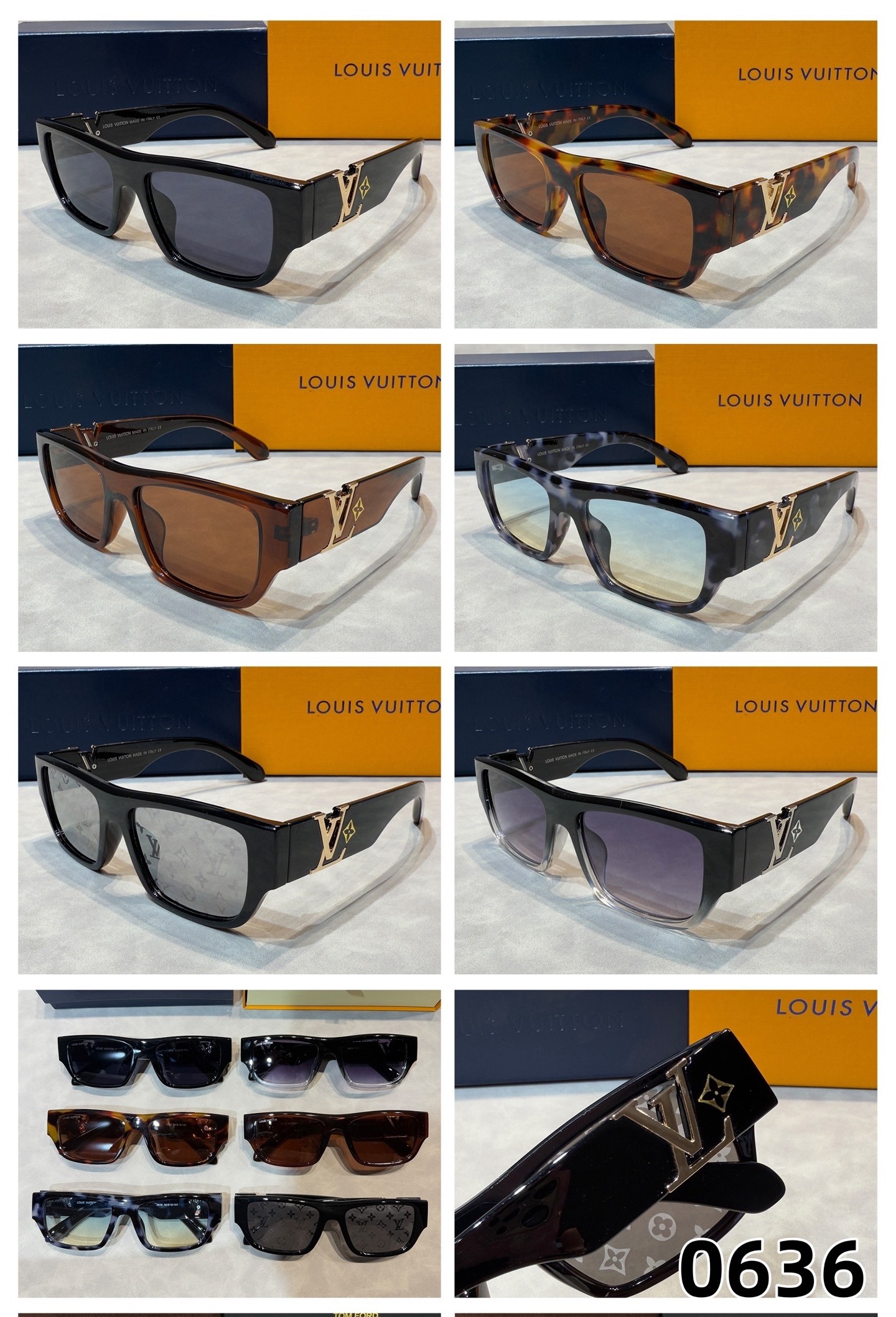 Louis Vuitton LV Super Vision Low Square Sunglasses Top quality - KAIROO
