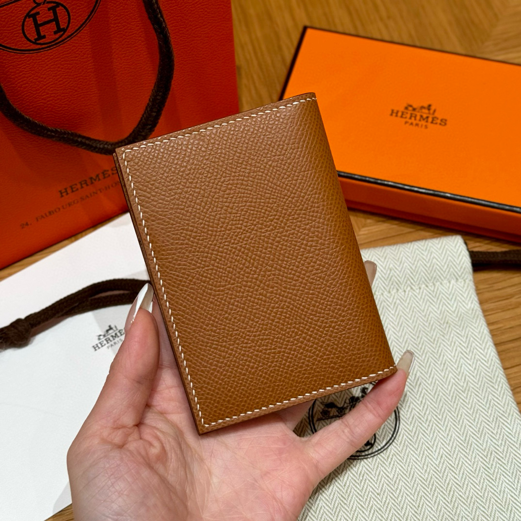 Hermes Gold Epsom MC² Euclide Card Holder