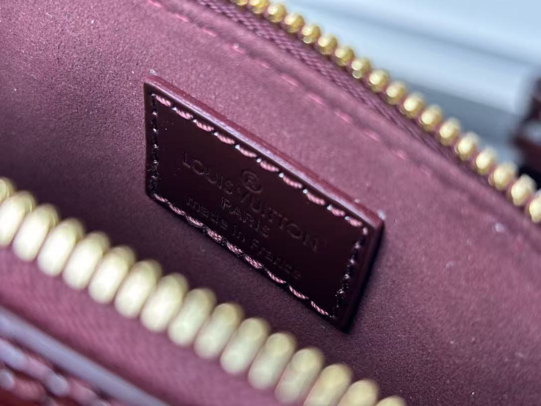 Louis Vuitton 2025 Burgundy Classic Alma Bag