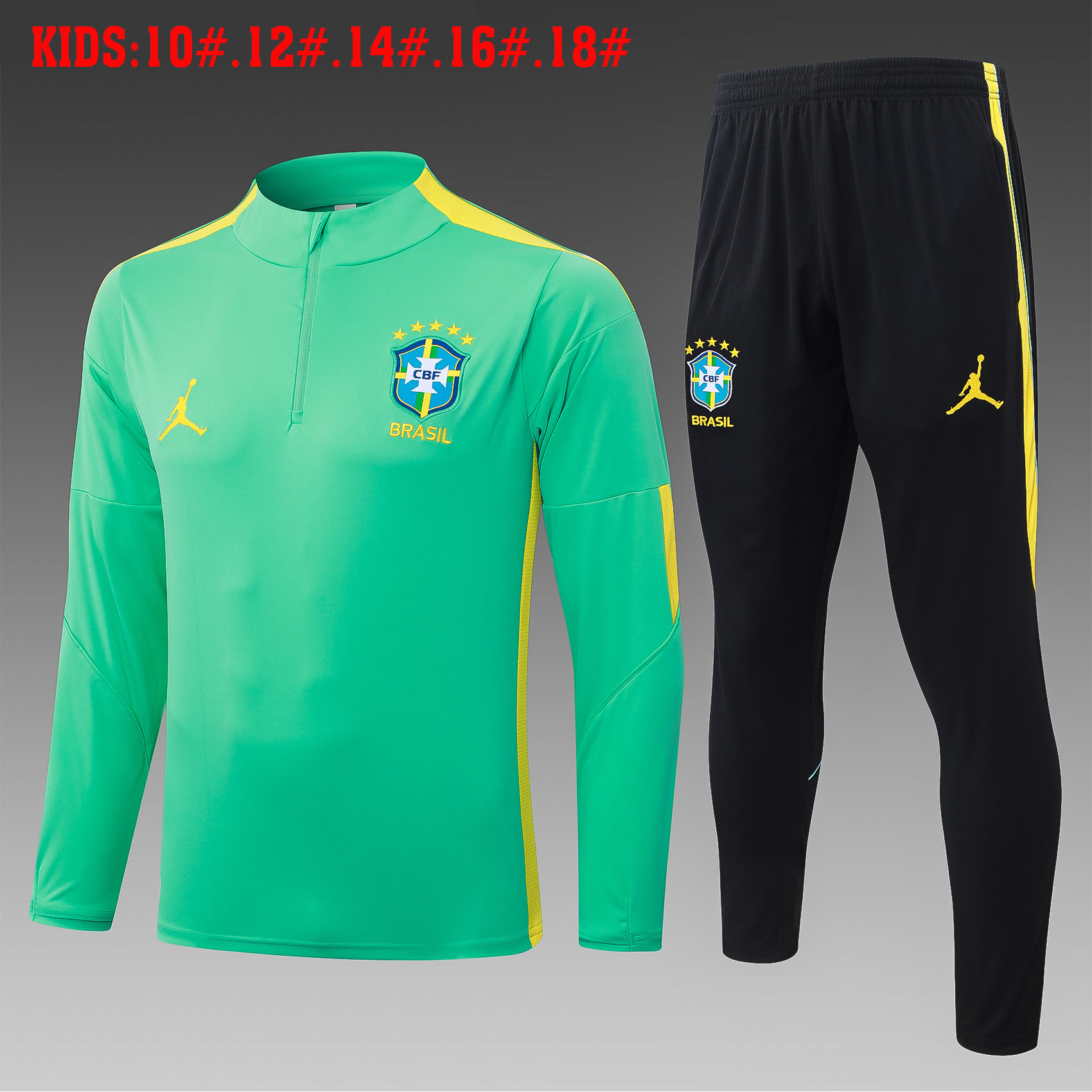 Brazil Kids Training Suit 26/27 | Soc Jersey - Premium Football Jersey