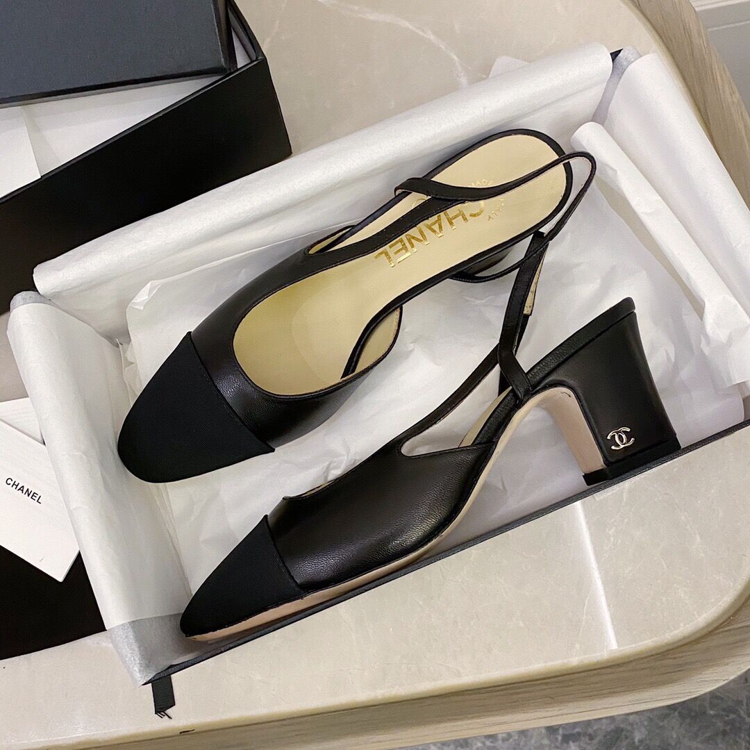 Chanel Leather Slingback