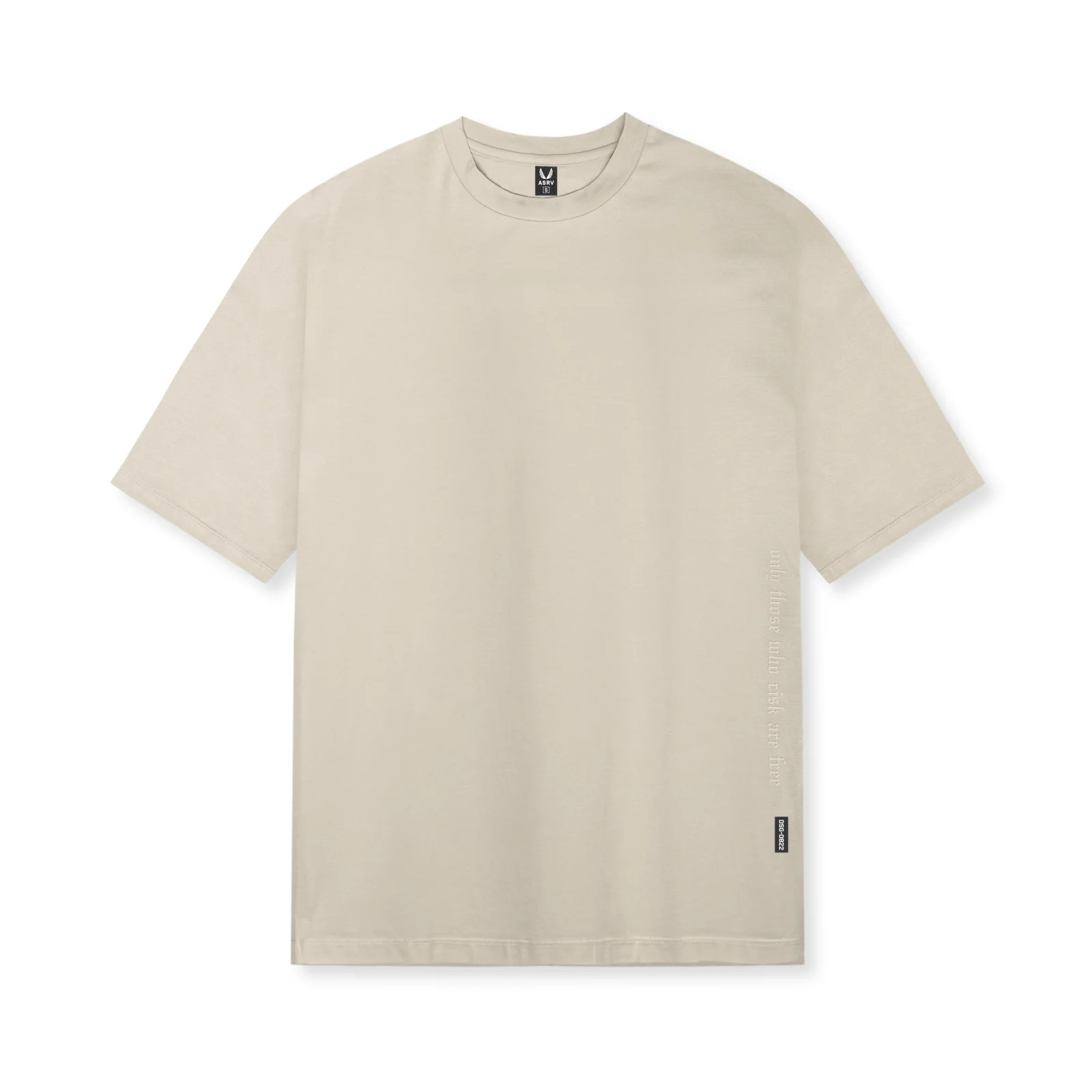 0824. Supima Oversized Tee - Sand Smoke