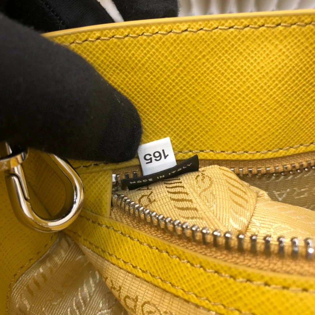 Prada MINI 23 BAG IN SUNNY YELLOW SAFFIANO LEATHER