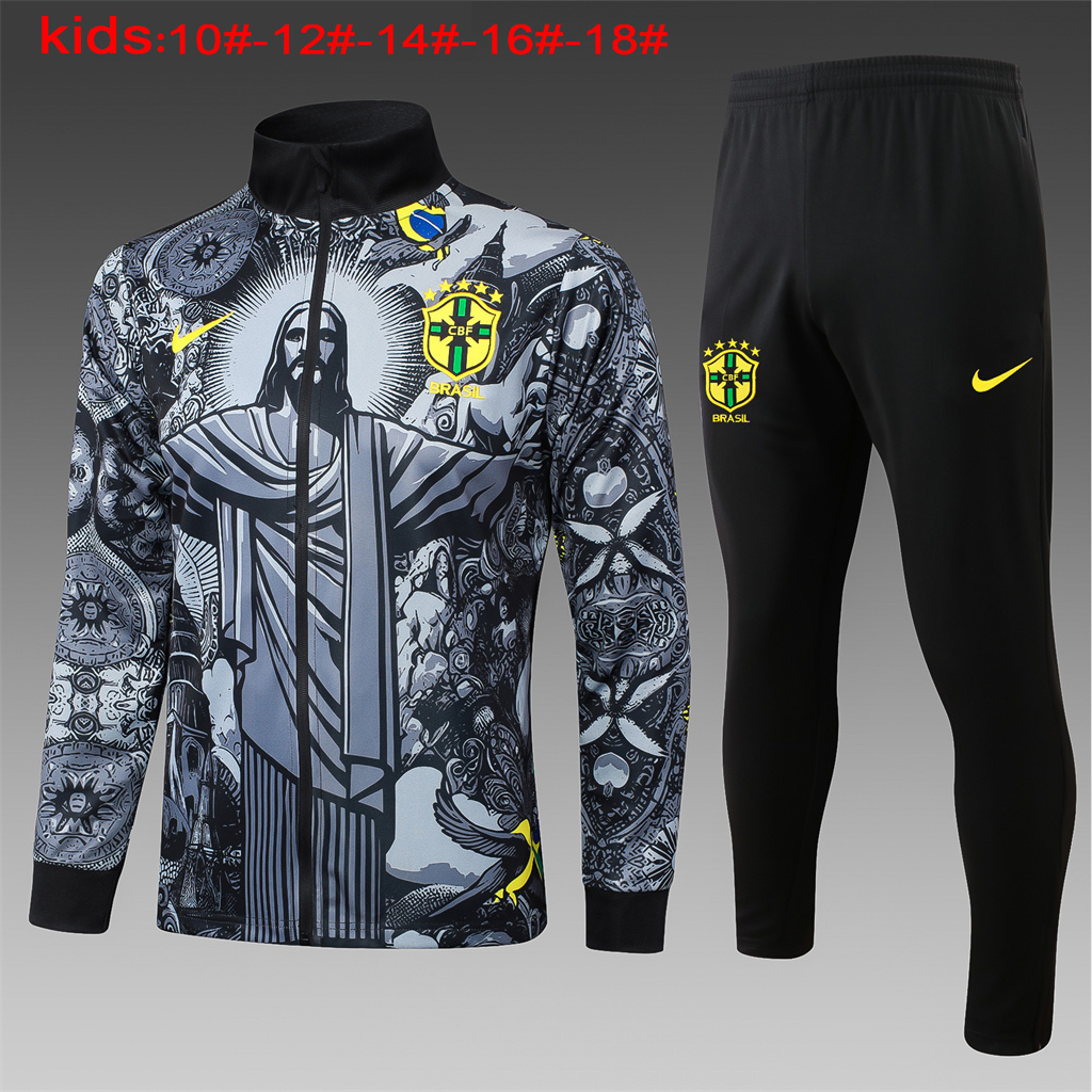 Brazil Kids Training Suit 24/25 | Soc Jersey - Premium Football Jersey