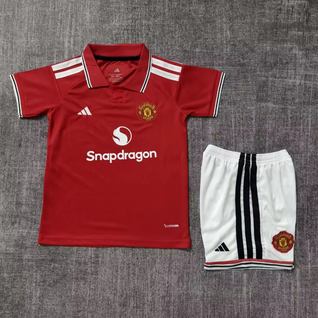 2026-27 Manchester Home Red Football Shirt 1:1 Thai Quality Kids Size